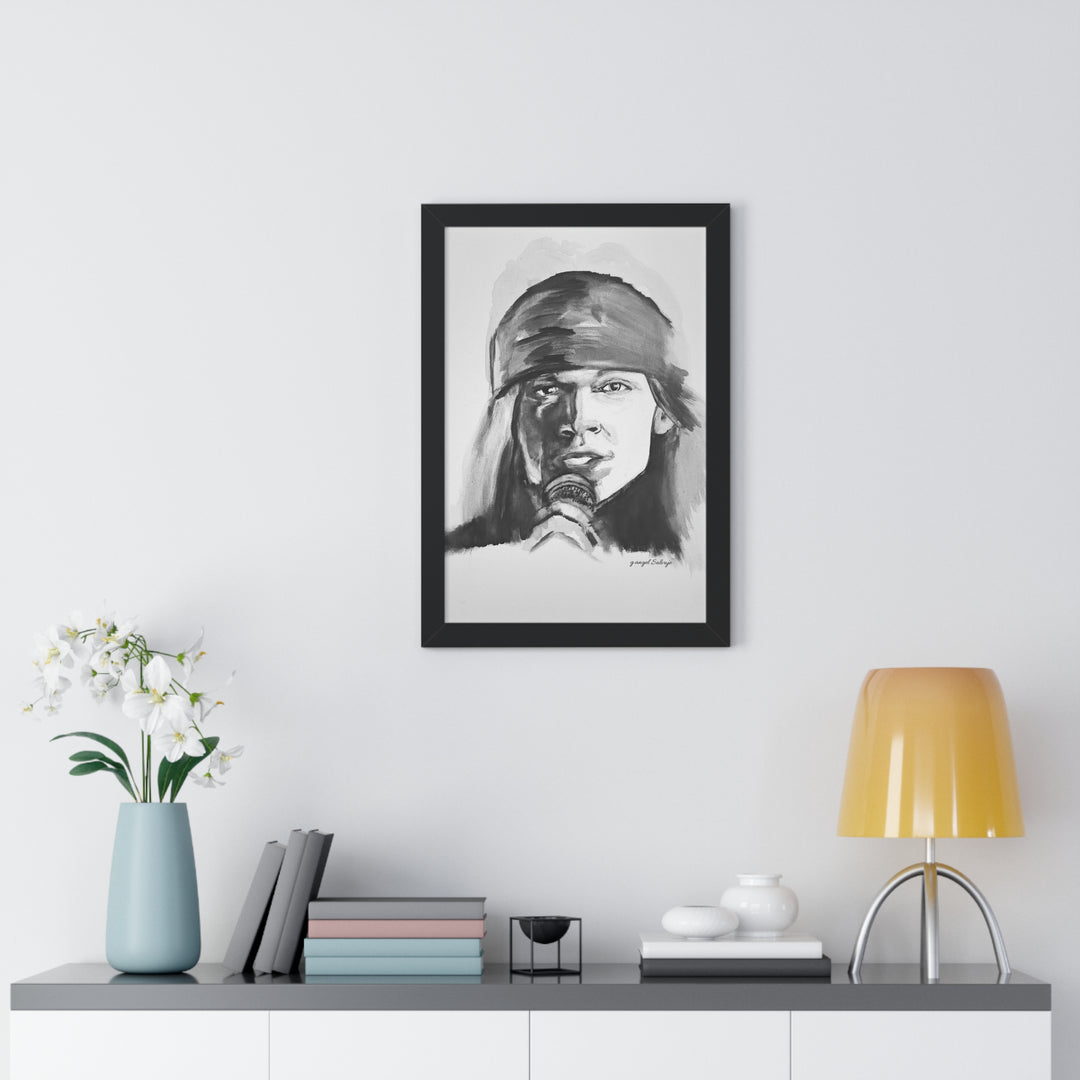 Axle Rose Vertical Poster