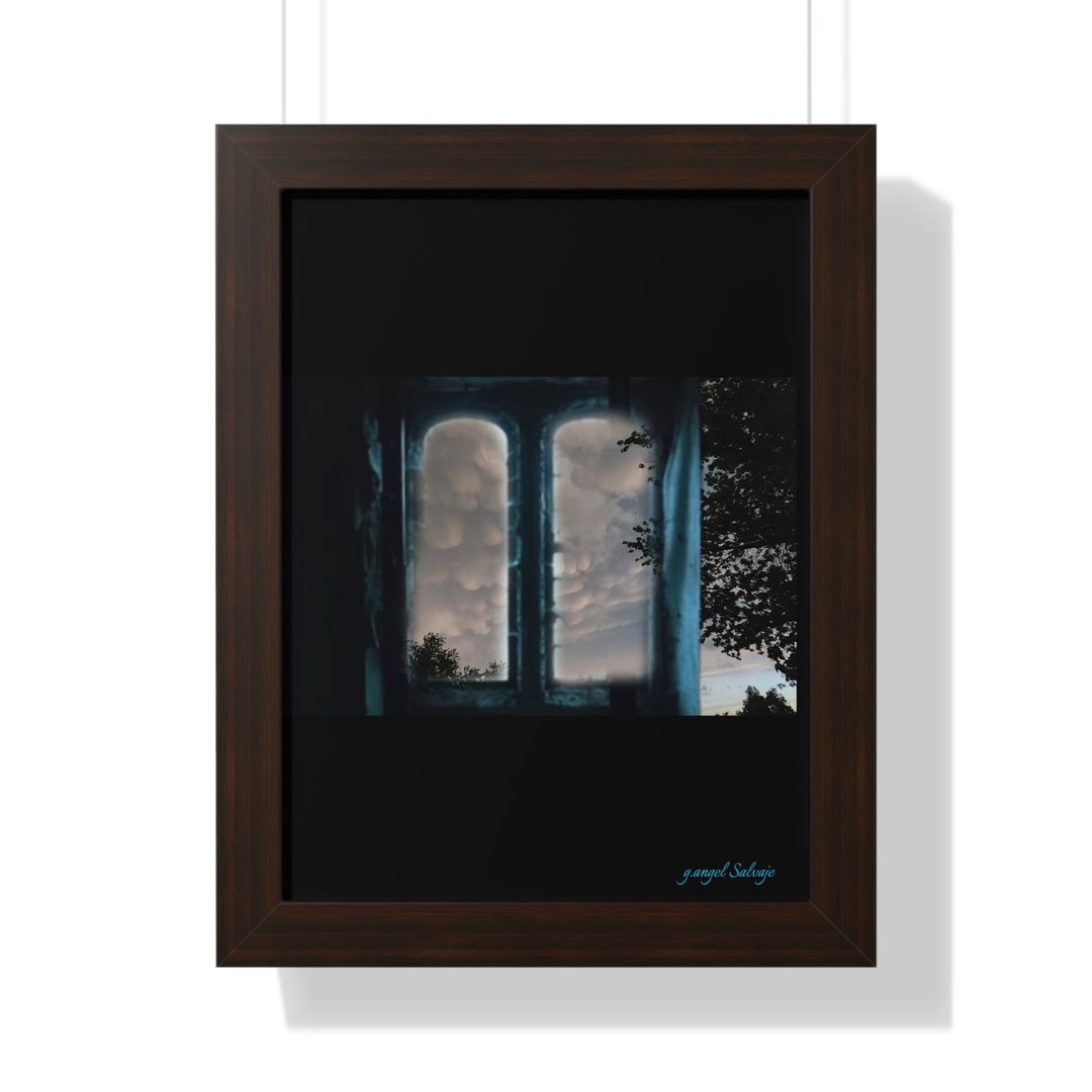 Walk into the Sky Framed Vertical Poster