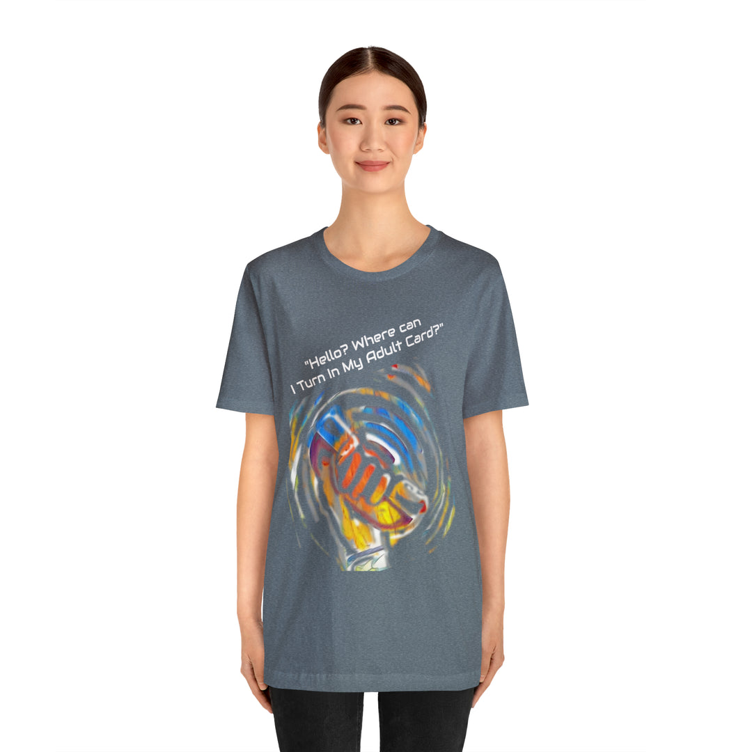 ADULT CARD Dad Jokes Unisex Jersey Short Sleeve Tee