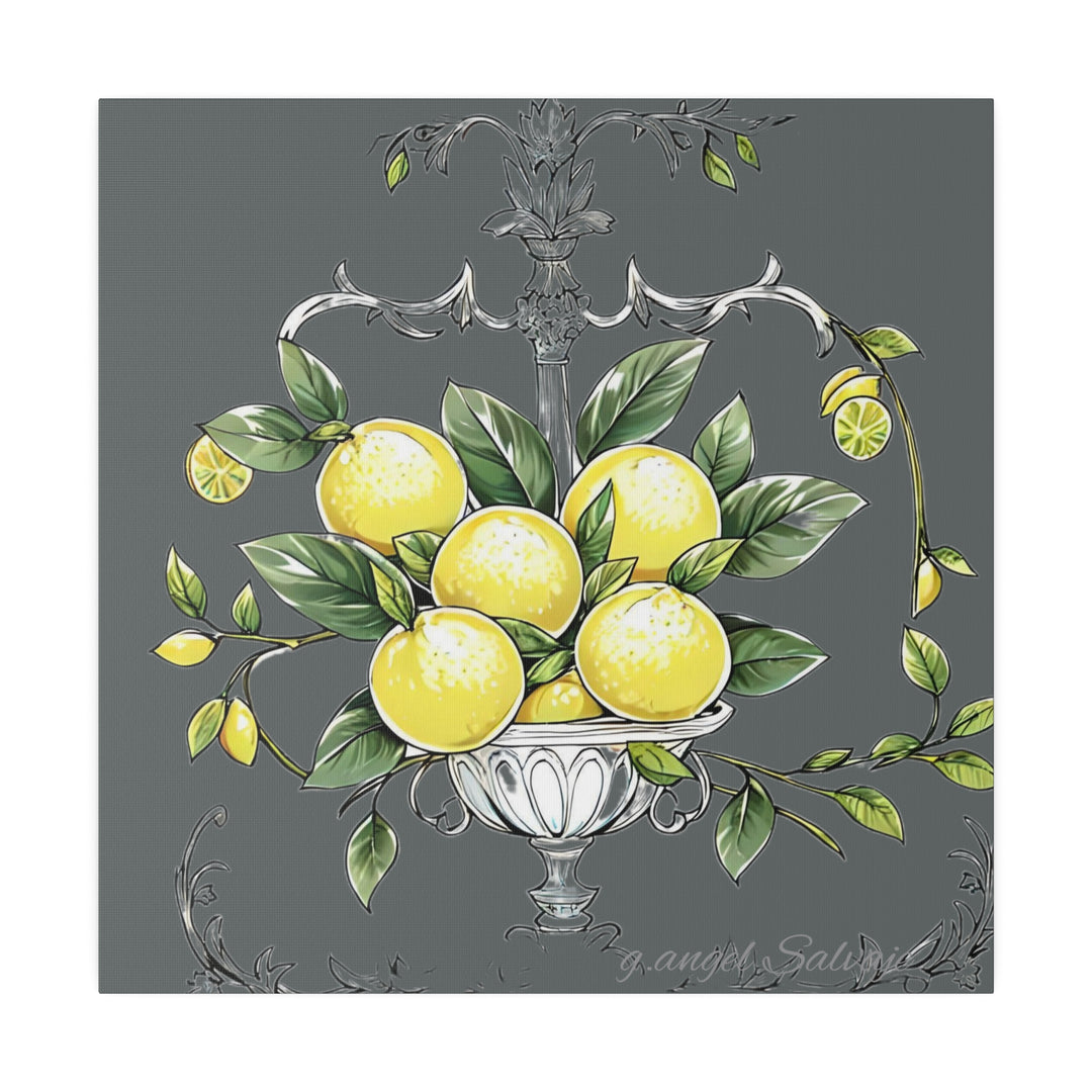 Lemons Centerpiece Matte Canvas, Stretched, 0.75"