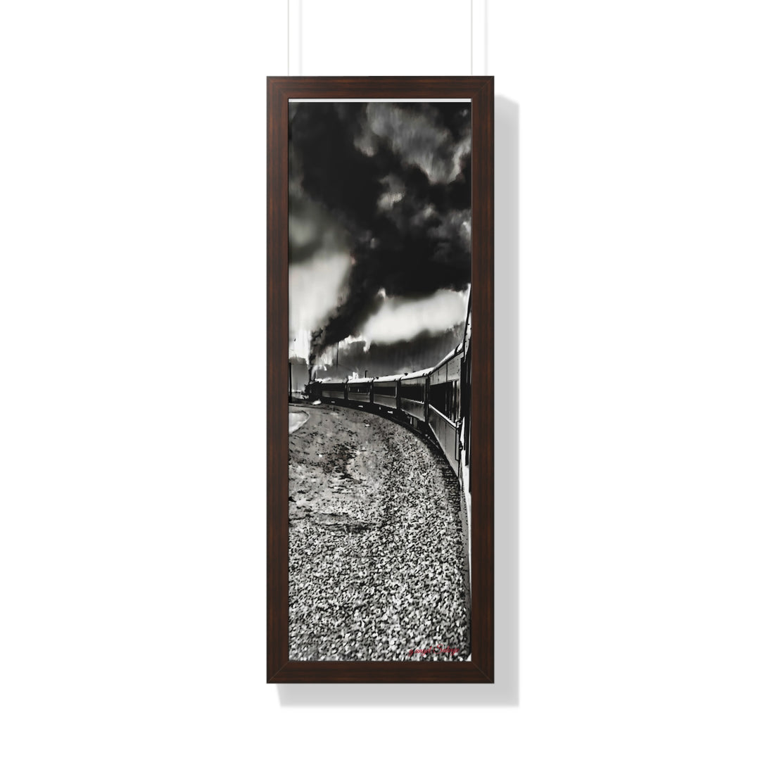 TRAIN RIDES TO HEARTBREAK STATION Framed Vertical Poster