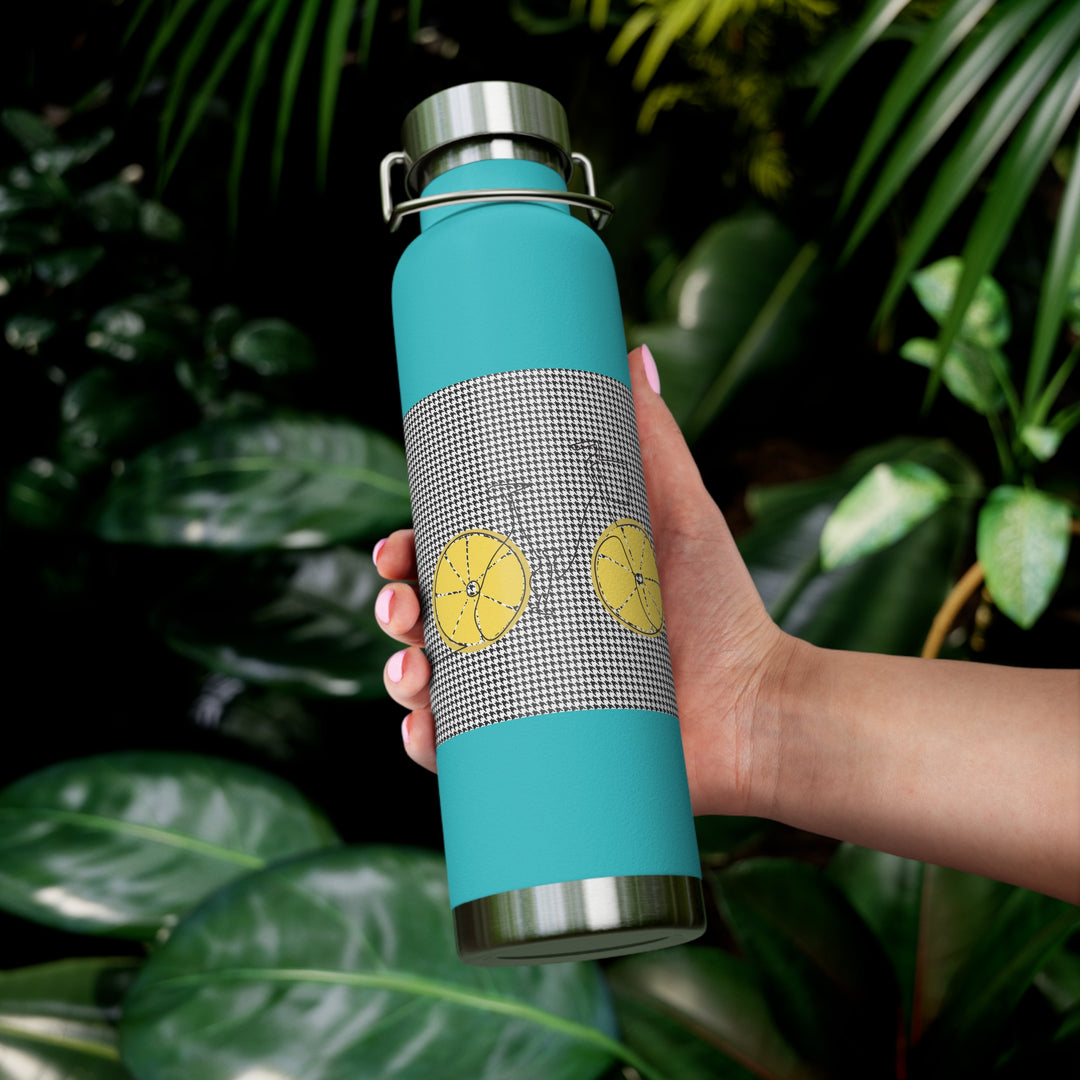 Lemon Keep'uh Pushin'  Copper Vacuum Insulated Bottle, 22oz