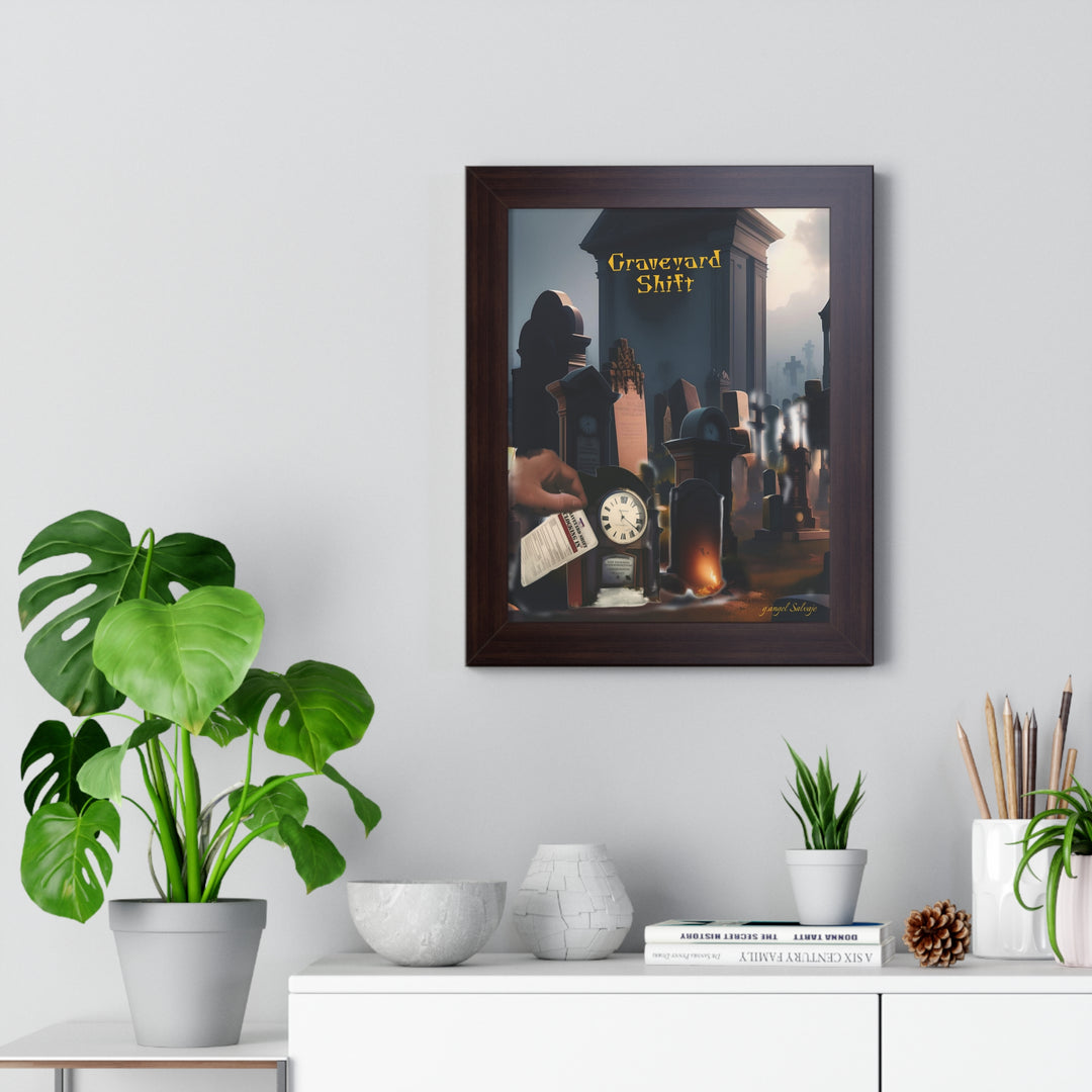 Graveyard Shift Framed Vertical Poster