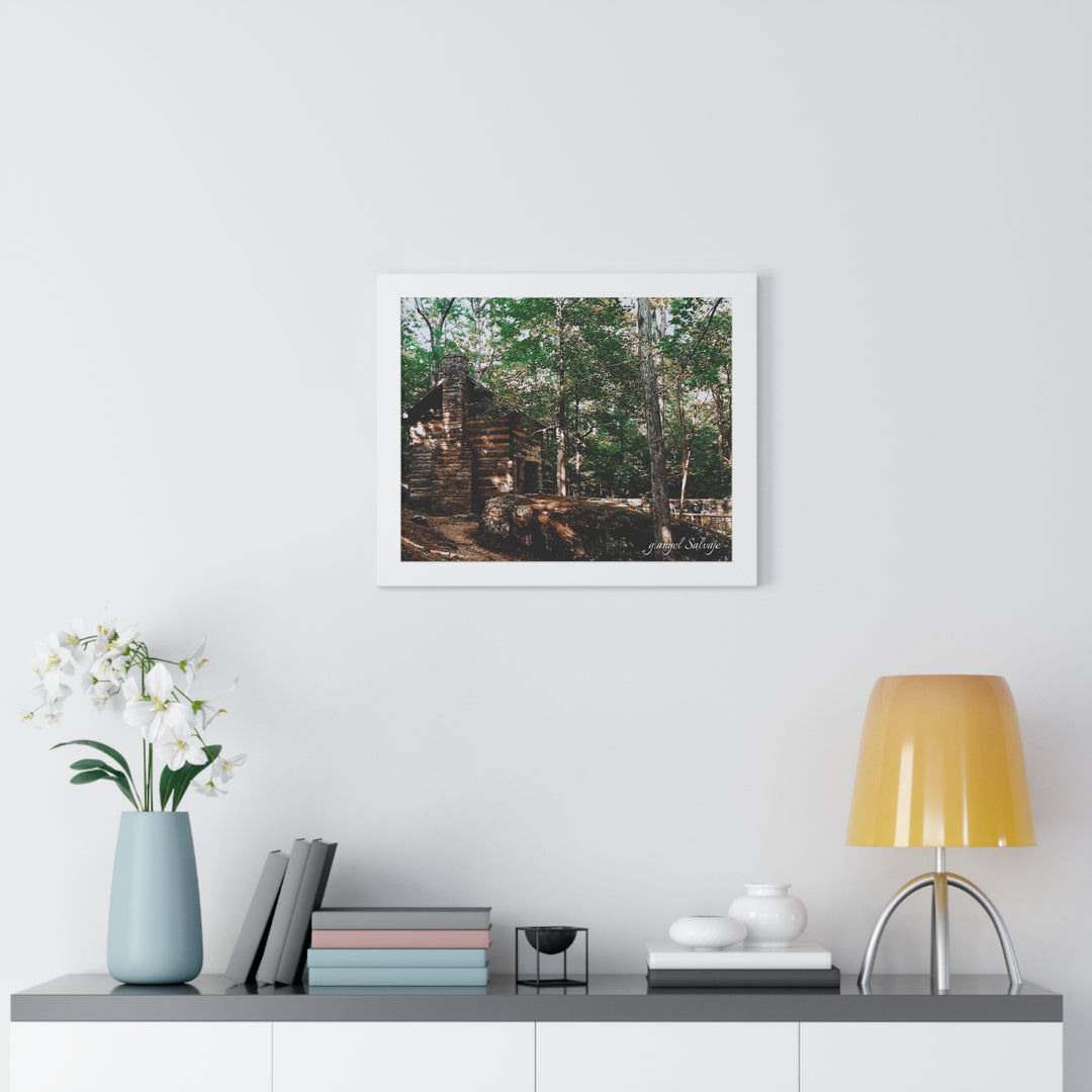 Just a Cabin in the Corner of Gloryland Framed Horizontal Poster