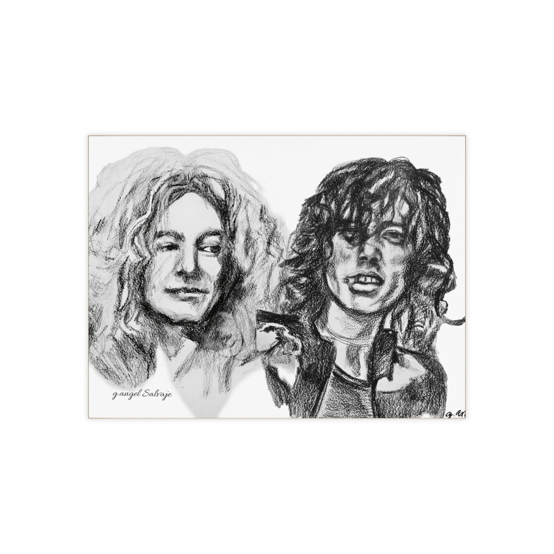 Robert Plant and Jimmy Page Photo Tile