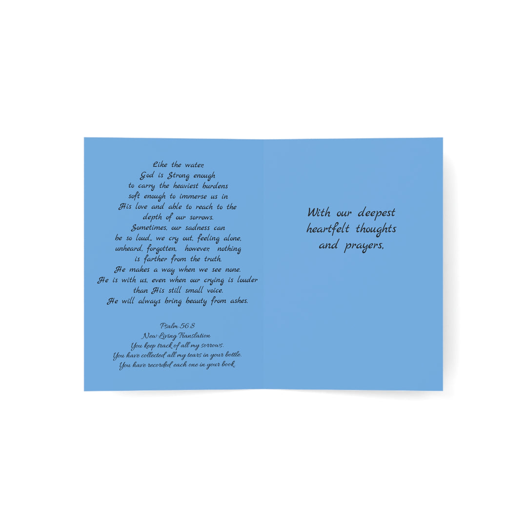 Sympathy Greeting Cards- He collects each tear