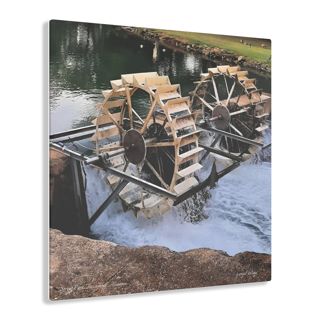 Water Wheel , Spring Park  Acrylic Prints
