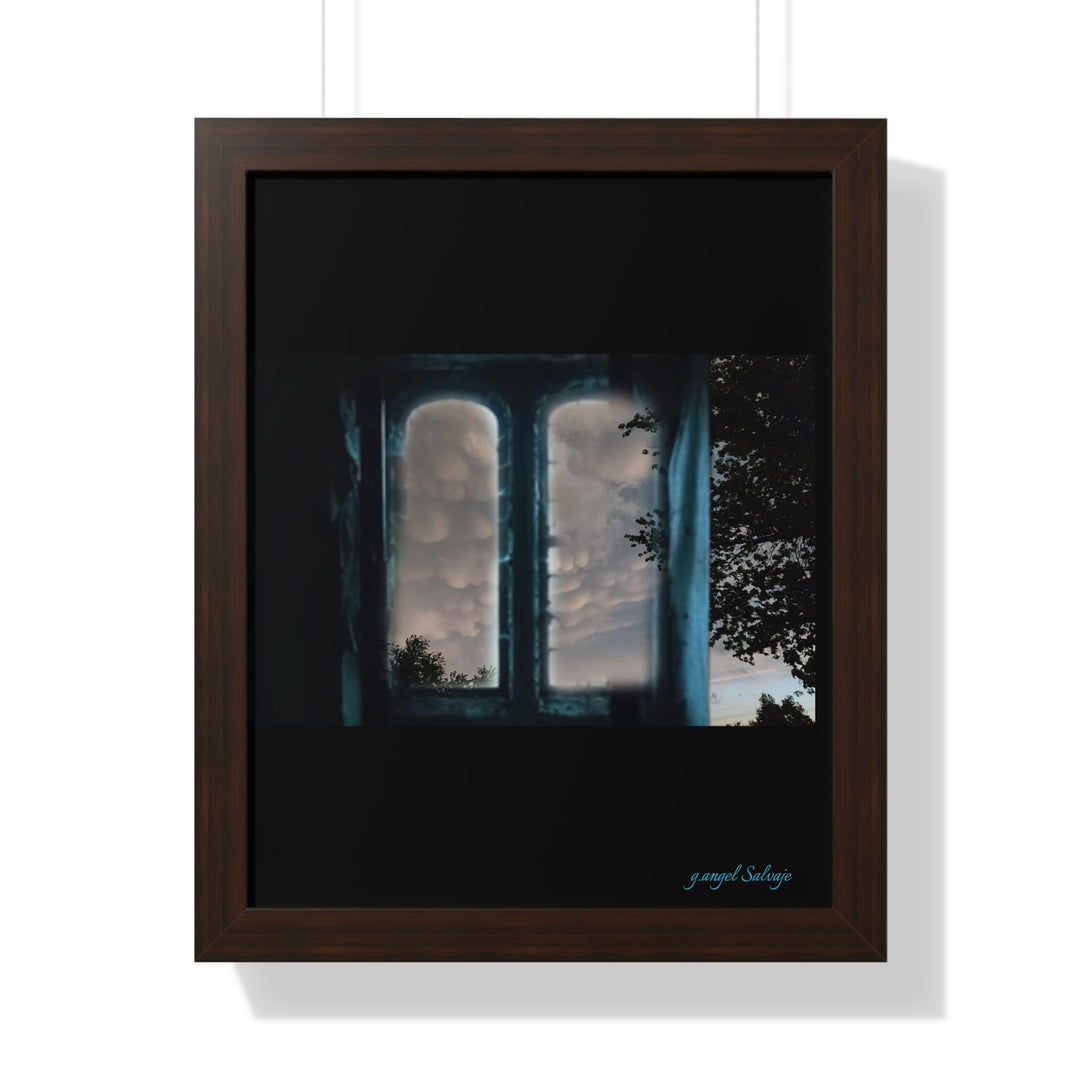 Walk into the Sky Framed Vertical Poster