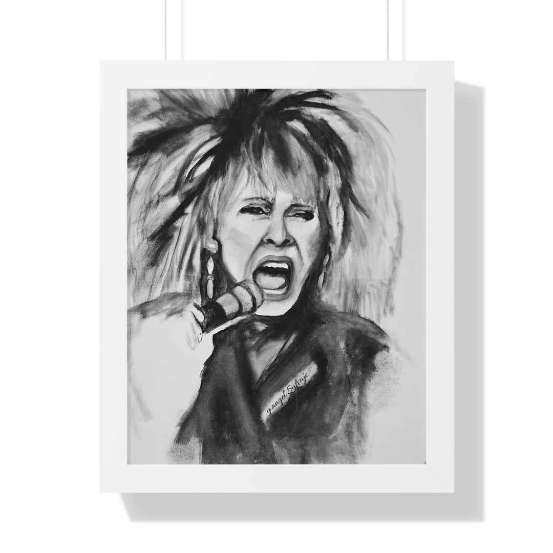 Tina Turner Framed Vertical Poster