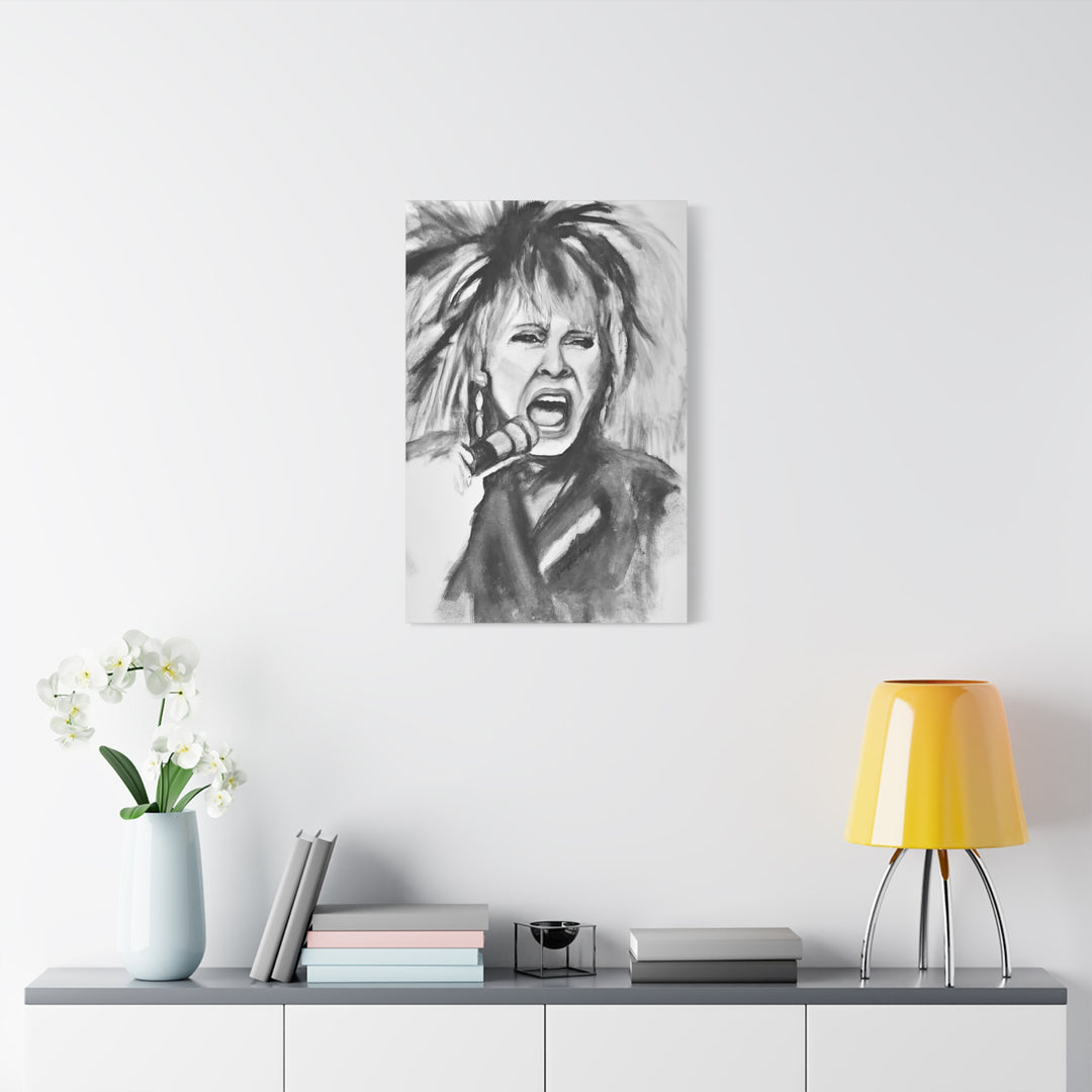 Canvas Print Tina Turner Rock and Roll Portrait
