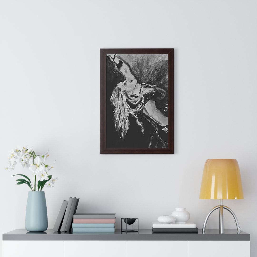 Vertical Poster - Nita Strauss Black and White Rock and Roll Series