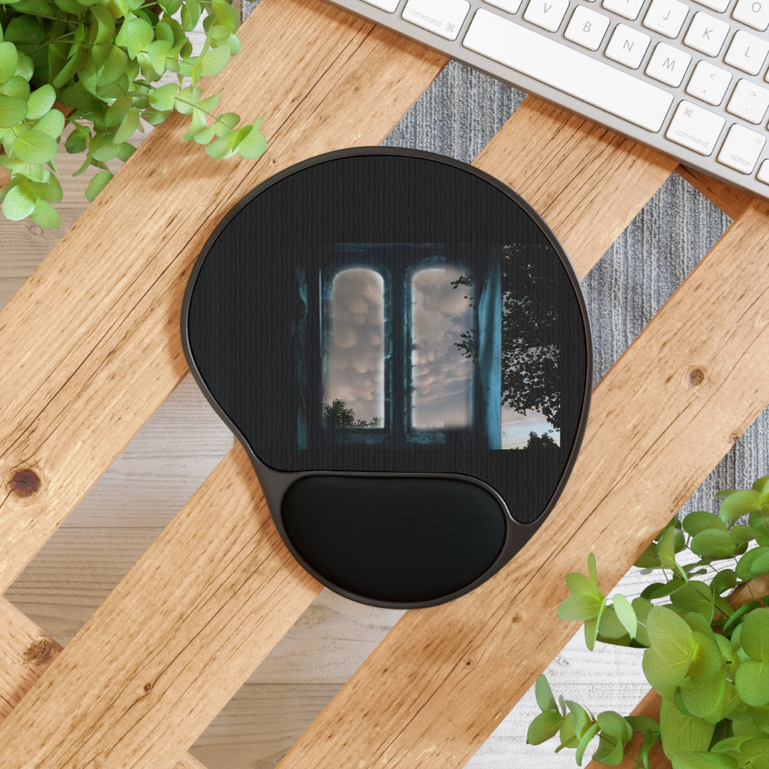 Walking the Sky Mouse Pad With Wrist Rest