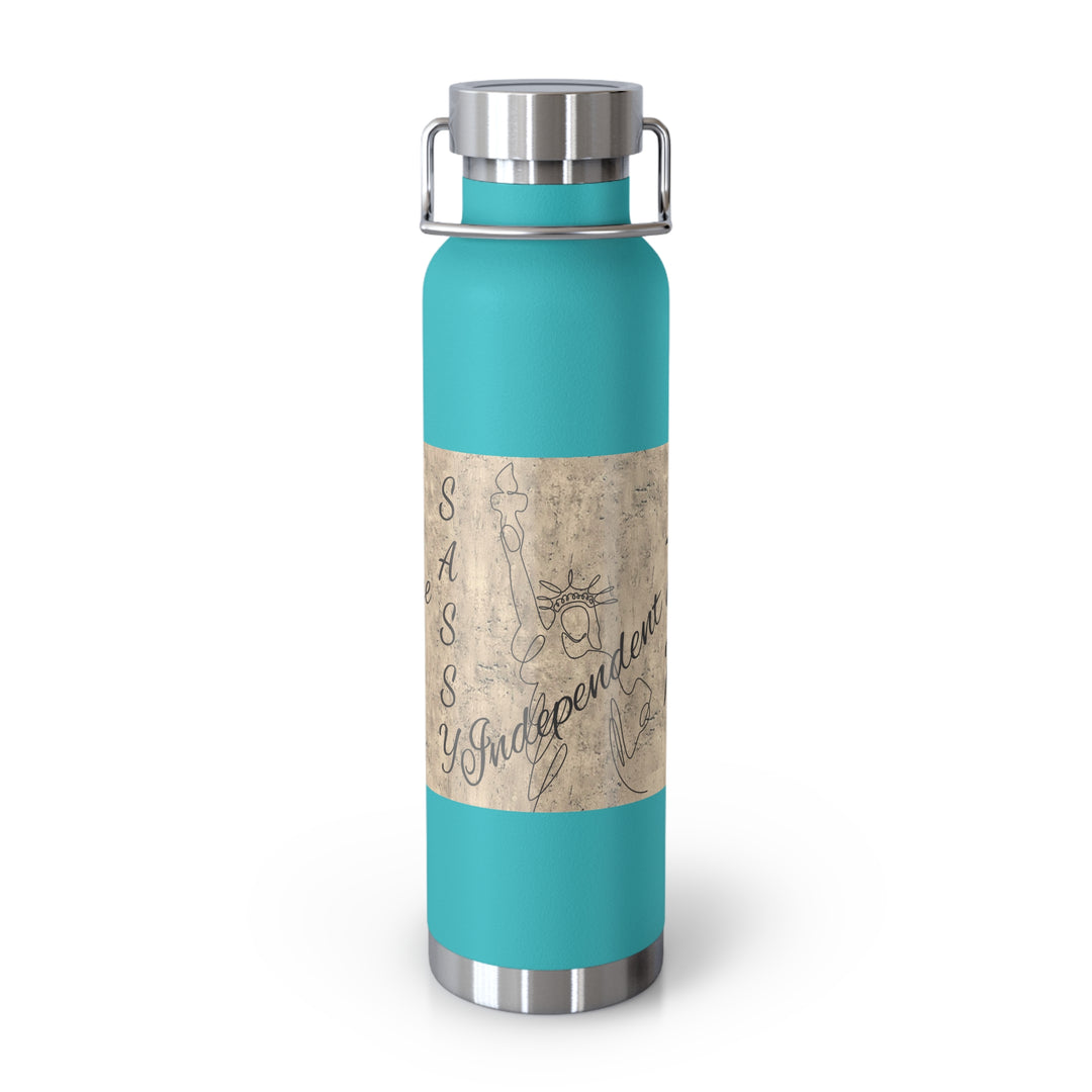 All Men Were Created Equal Copper Vacuum Insulated Bottle, 22oz