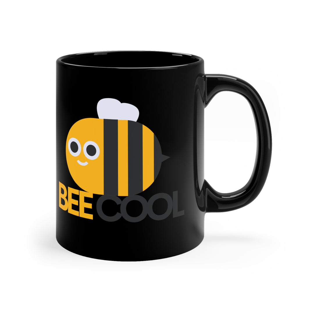 Bee Cool 11oz Black Mug