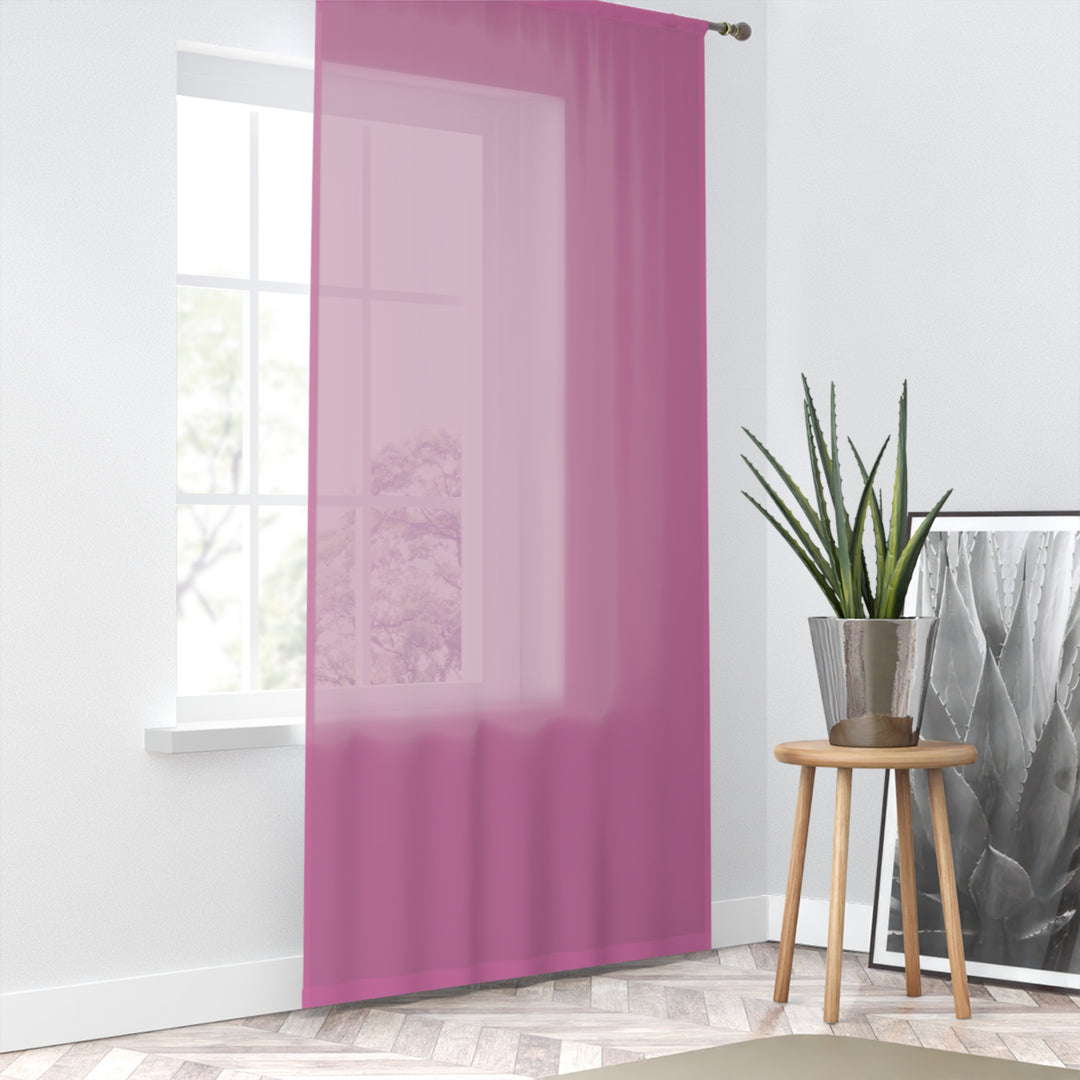 Roses are Pink coordinate pink  Sheer Window Curtain