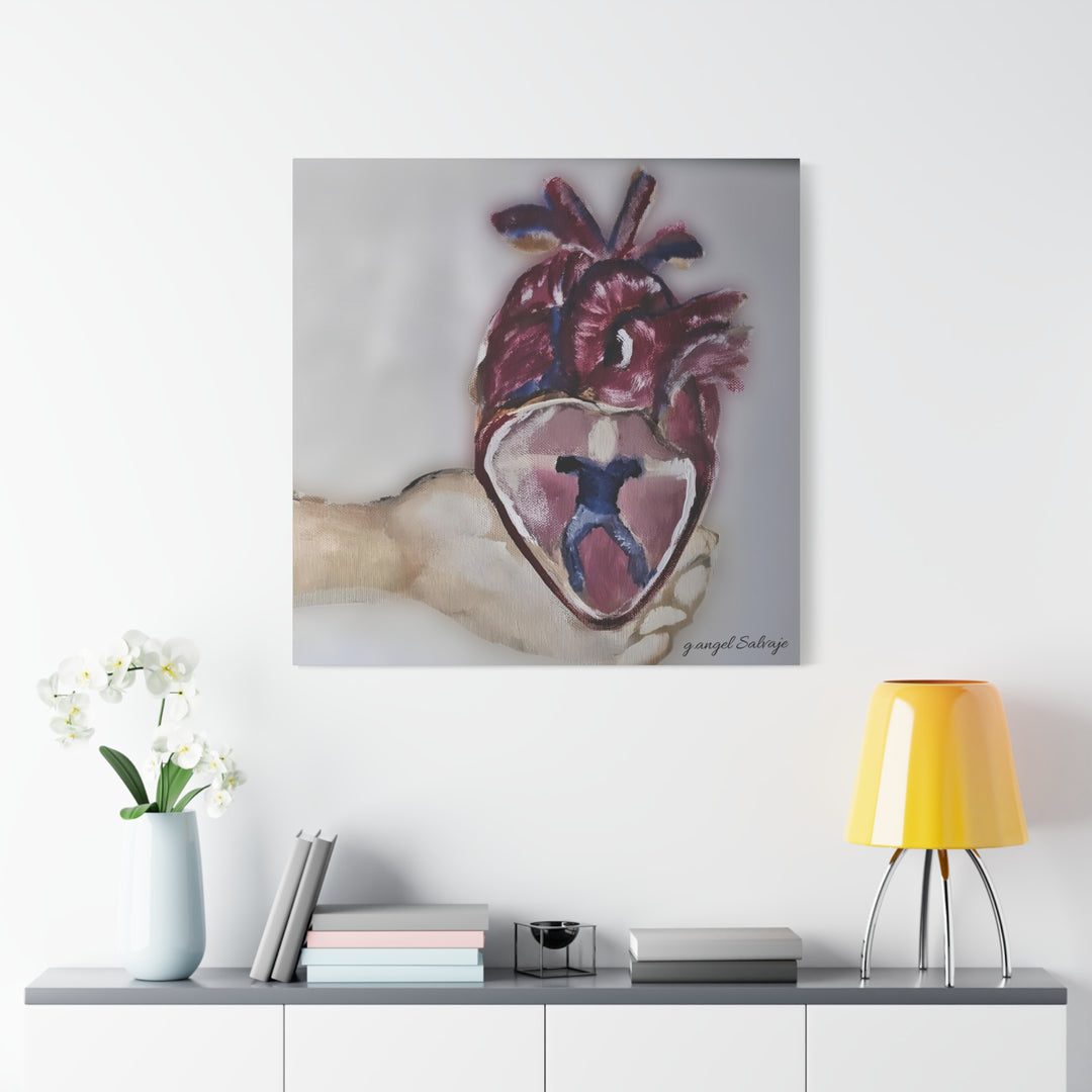 Canvas Print - Abiding Within:Extremely Whole Hearted Sleeves Painting by g angel Salvaje