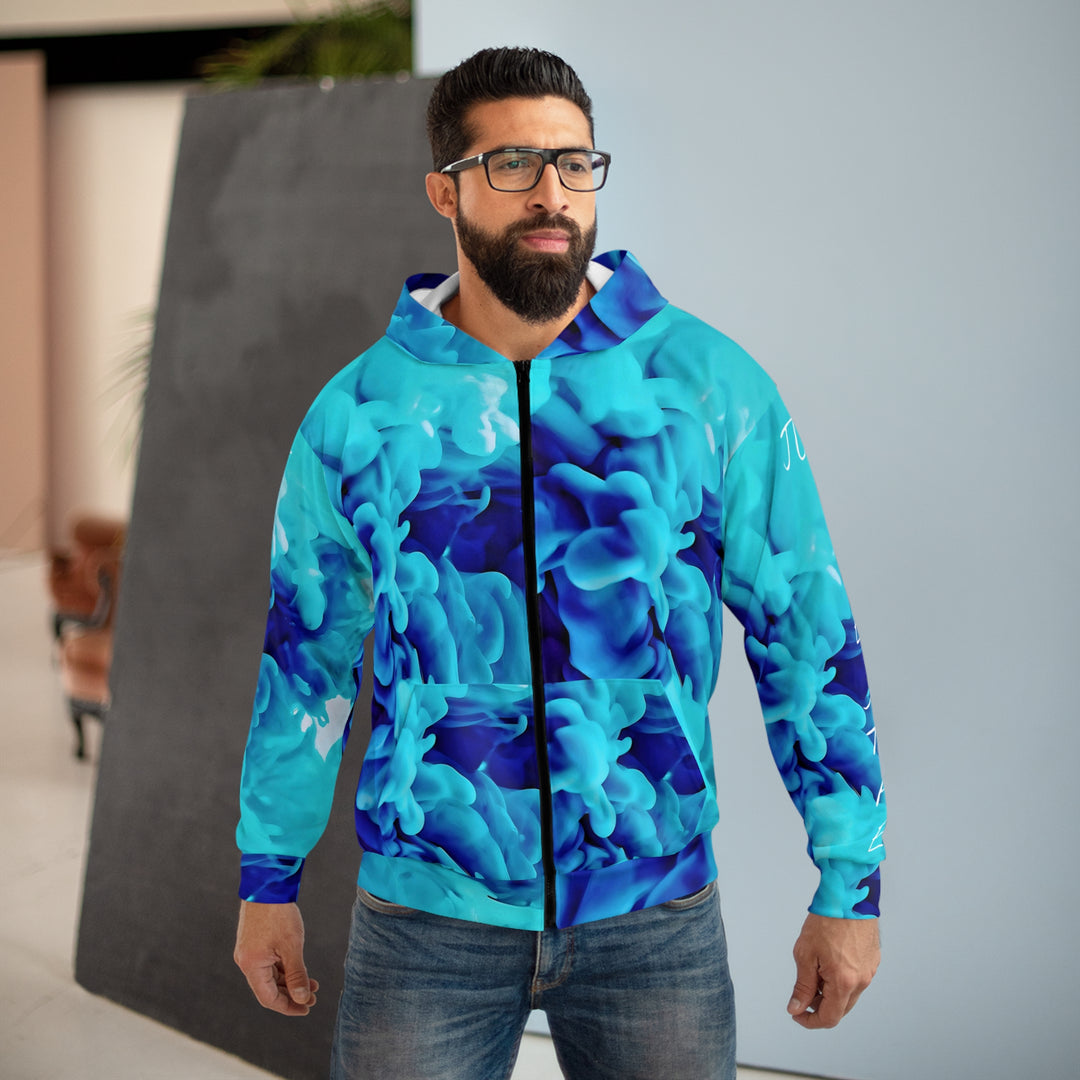 Just Breathe Unisex Zip Hoodie (AOP)