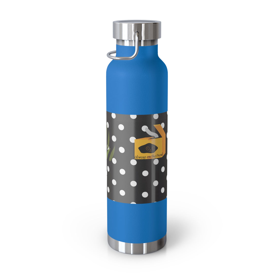 Secret Agent Cat Copper Vacuum Insulated Bottle, 22oz