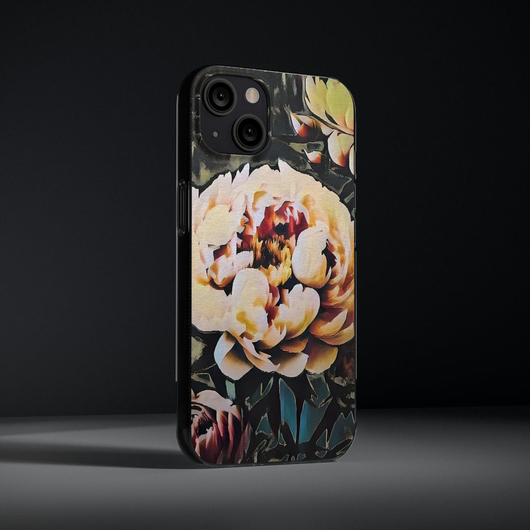 Painted Peony Soft Phone Cases