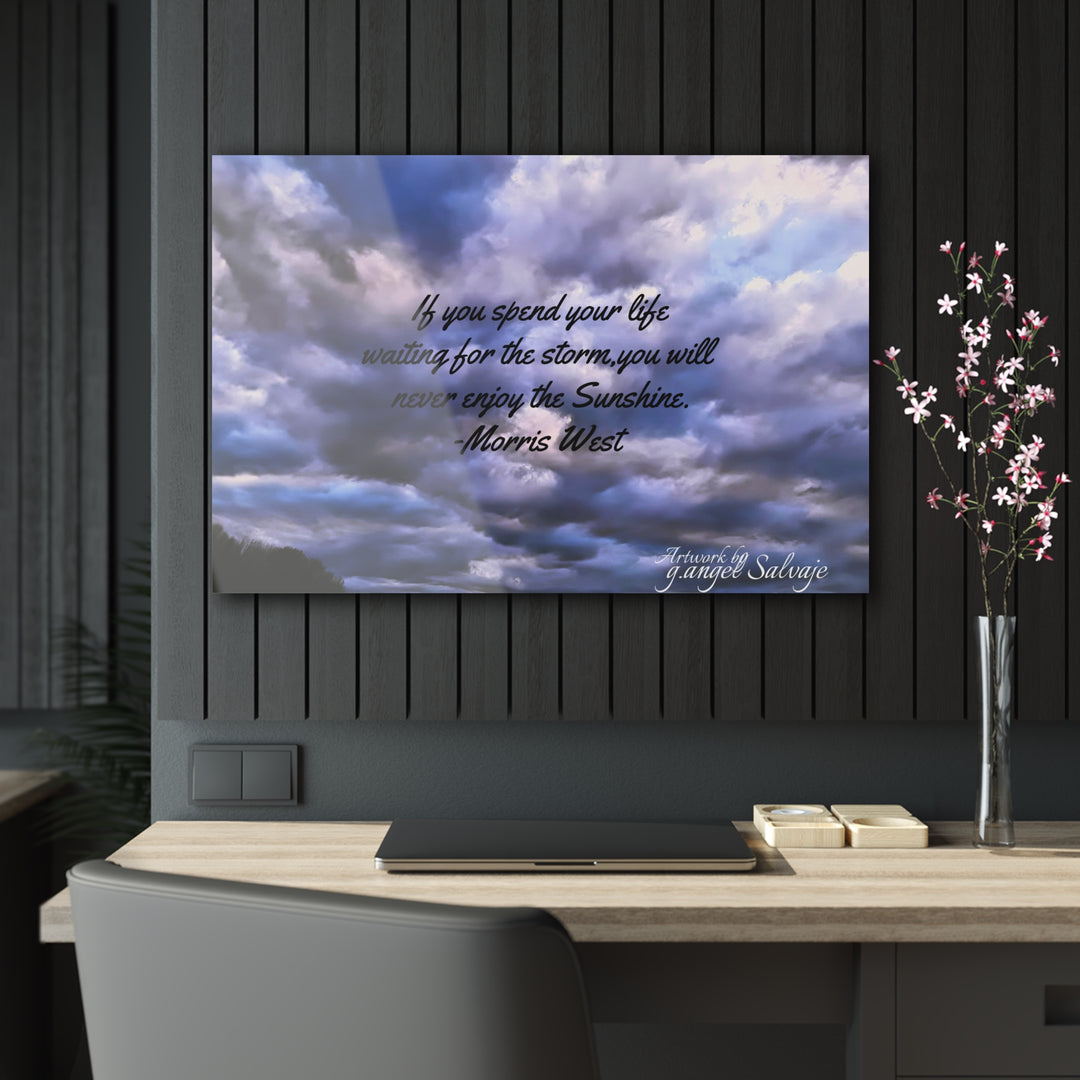 Dont Miss the Sunshine, Morris West Quote Acrylic Prints