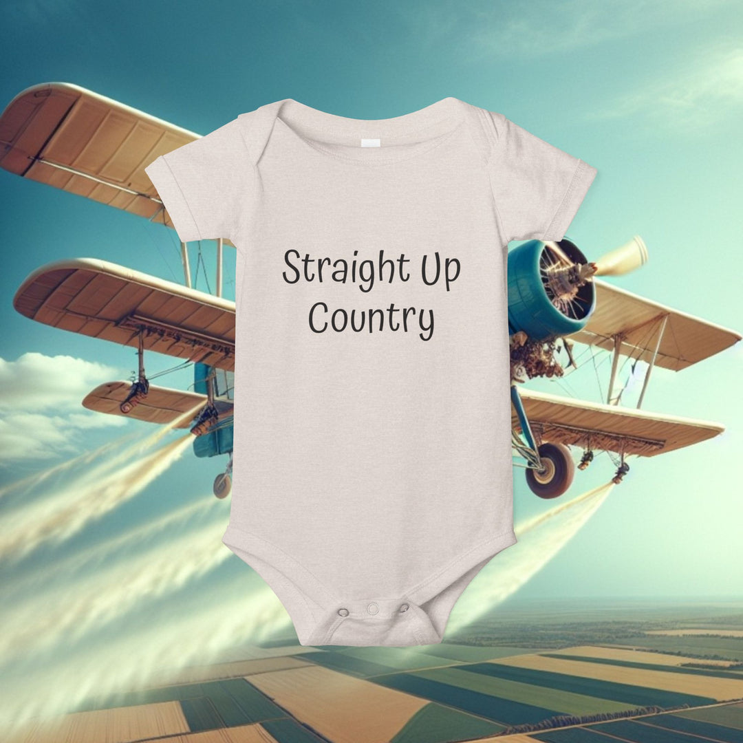Onesie - Funny Baby Crop Duster Infant Jersey One Piece