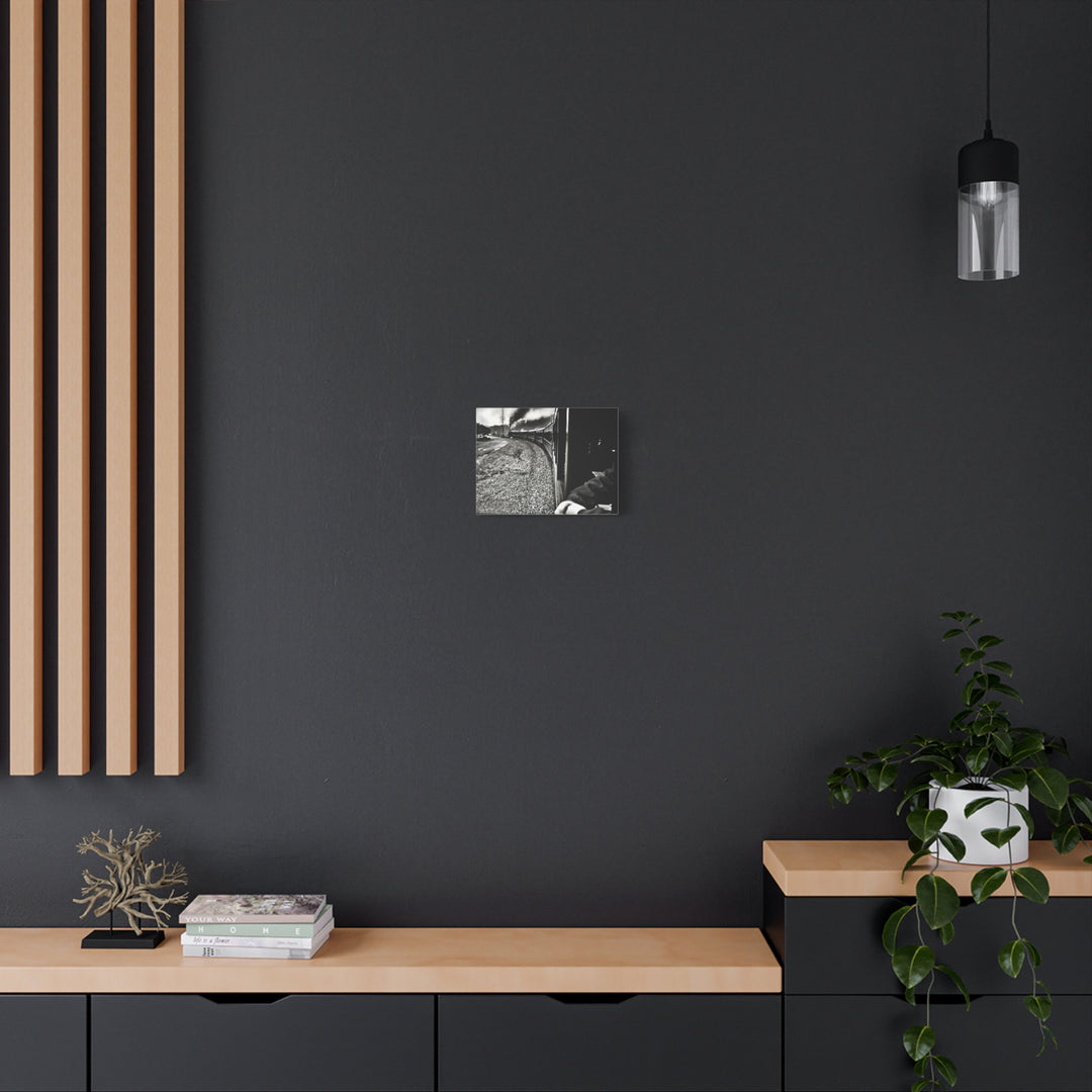 Canvas Art - Leaving Heartbreak Station, Black and White
