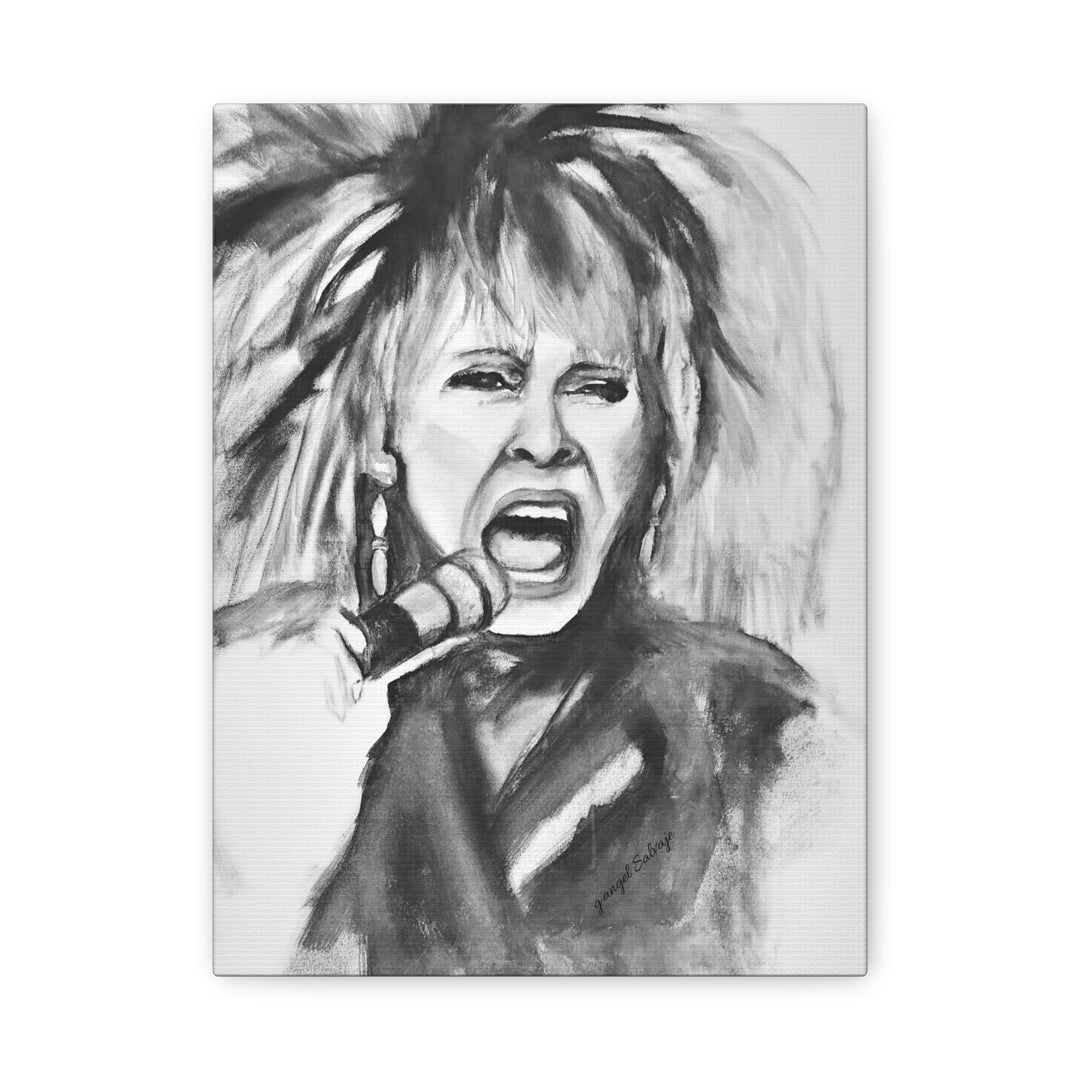 Canvas Print Tina Turner Rock and Roll Portrait