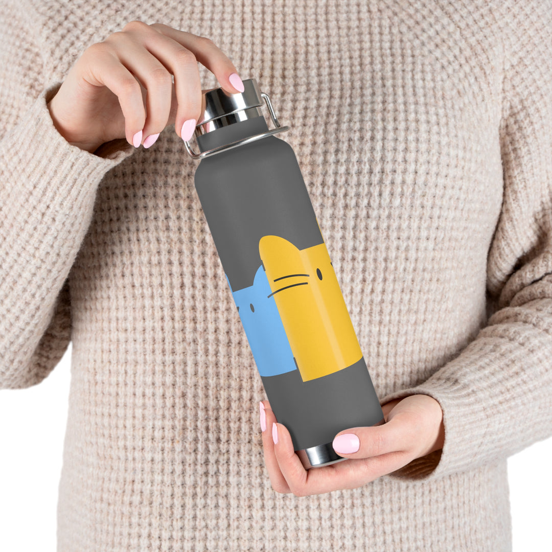 Spy Cats Copper Vacuum Insulated Bottle, 22oz