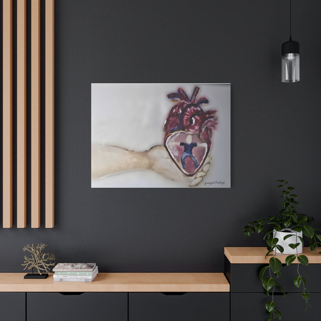Canvas Print - Abiding Within:Extremely Whole Hearted Sleeves Painting by g angel Salvaje