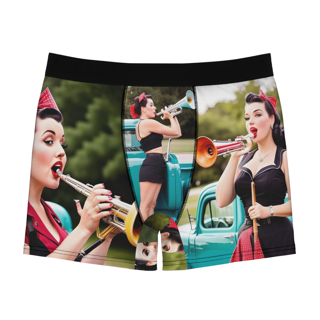 Pin up girl Men's Boxer Briefs (AOP)