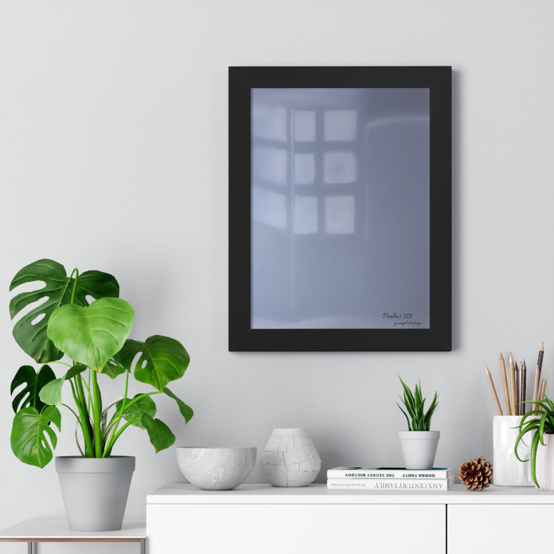 Psalms 119 Framed Vertical Poster
