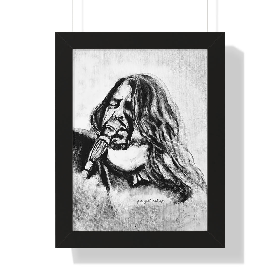 Vertical Poster Painting Print Dave Grohl Rock and Roll Series