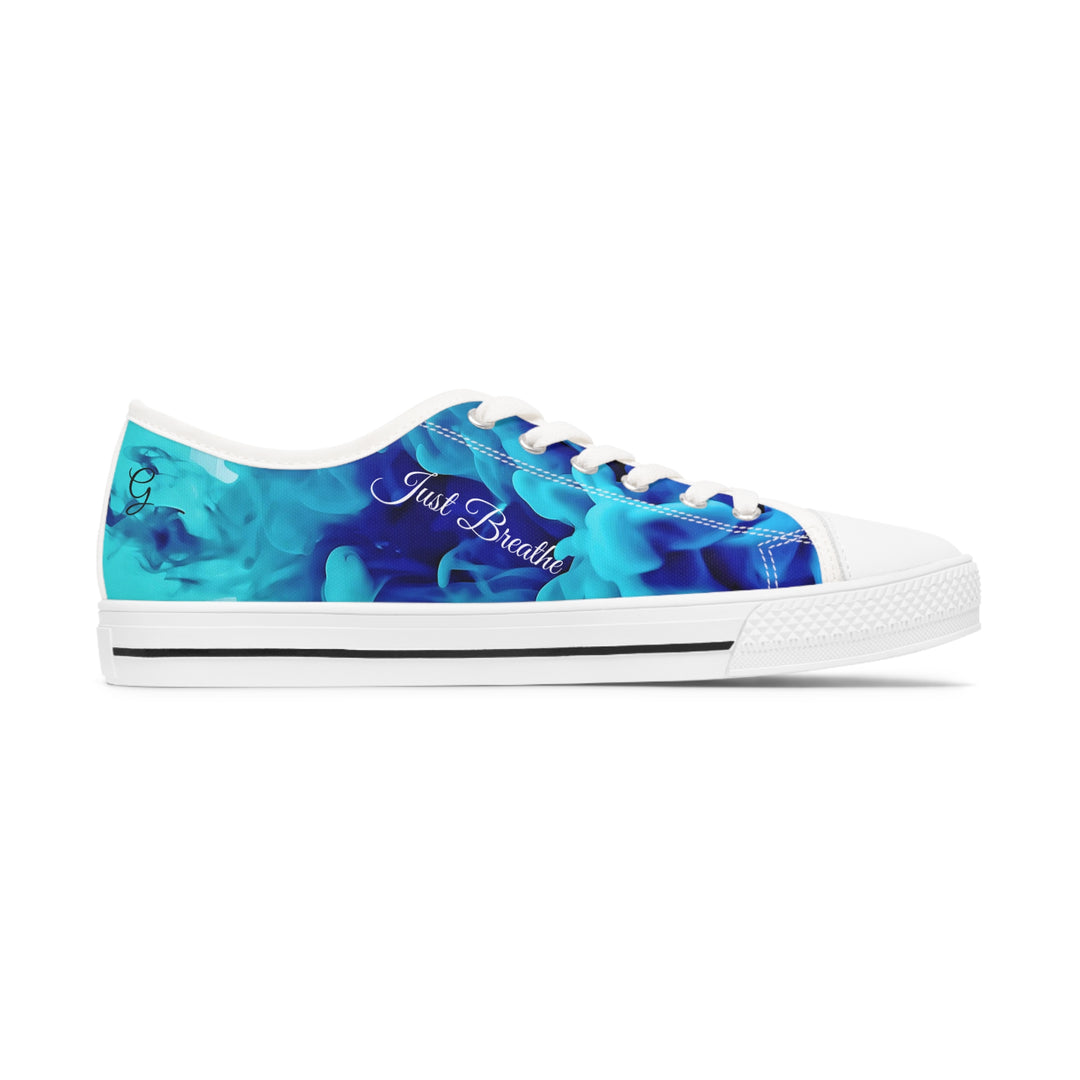 Just Breathe , Respiratory Therapist Vibes Women's Low Top Sneakers