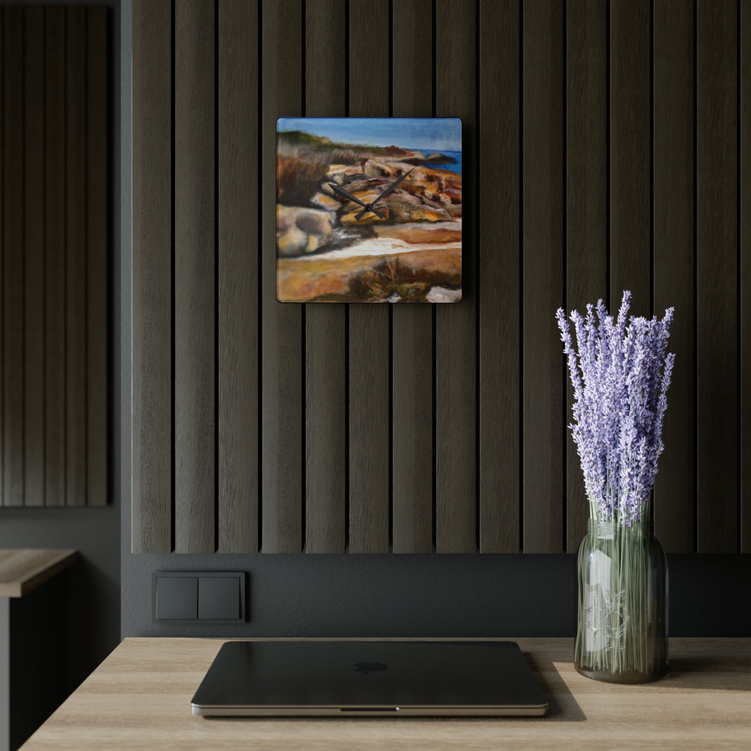 Seaside Escape Acrylic Wall Clock