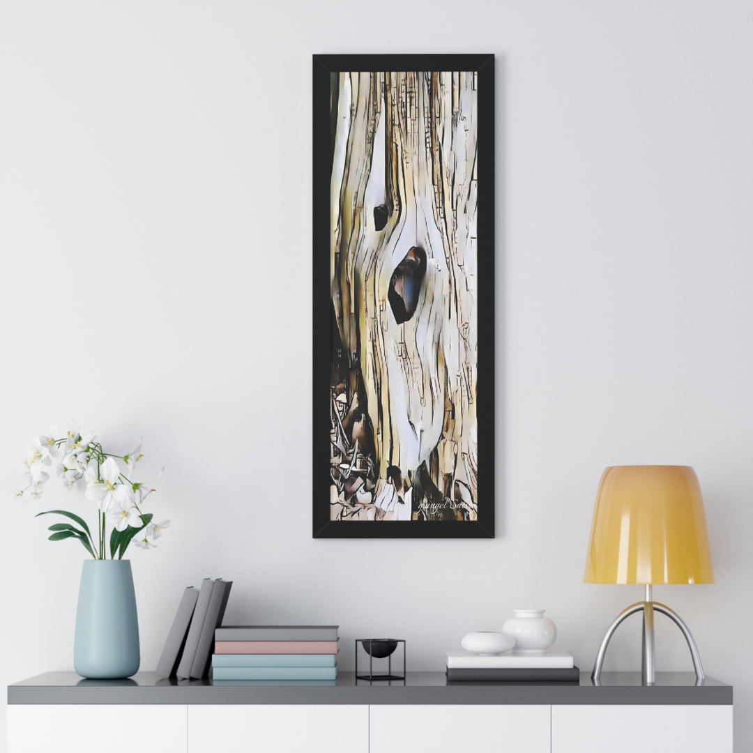 It Is All About What is Hidden Within Framed Vertical Poster