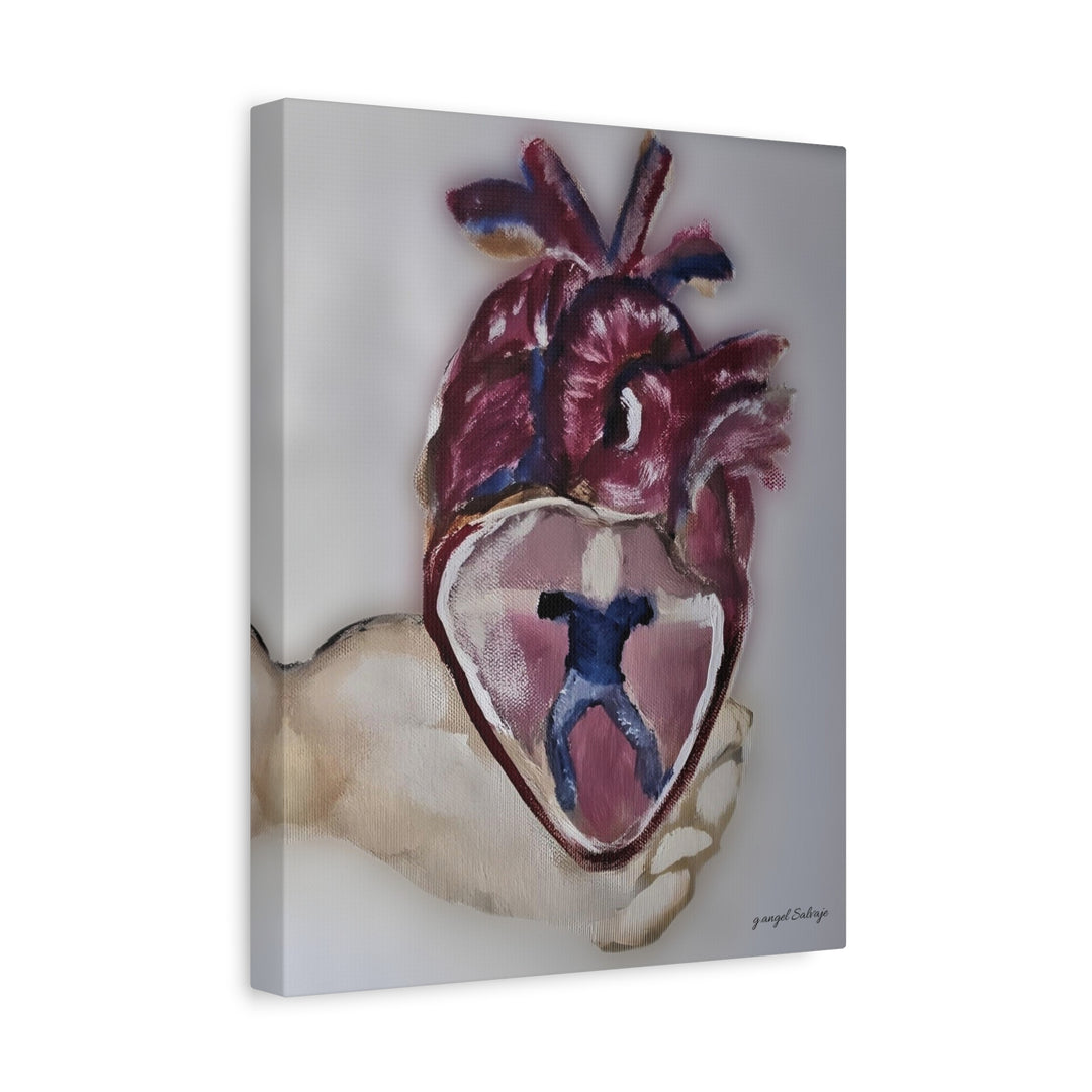 Canvas Print - Abiding Within:Extremely Whole Hearted Sleeves Painting by g angel Salvaje
