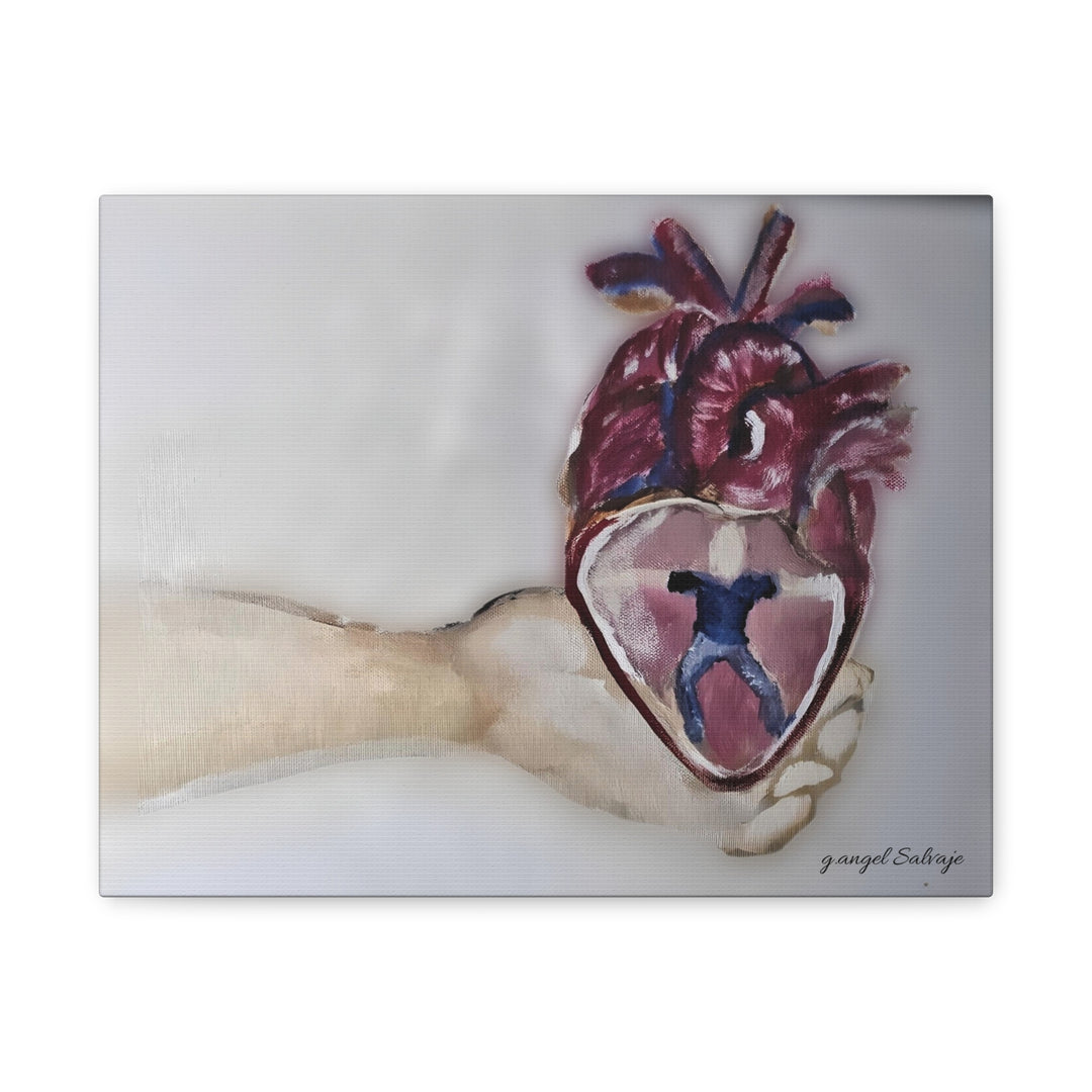 Canvas Print - Abiding Within:Extremely Whole Hearted Sleeves Painting by g angel Salvaje