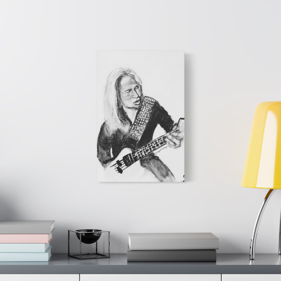 Canvas Print - Dana Strum Bass Player Portrait