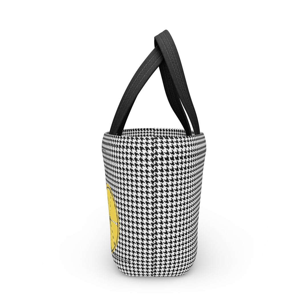 Lemon Keepuh Pushin' Hounds Tooth, Lunch Bag