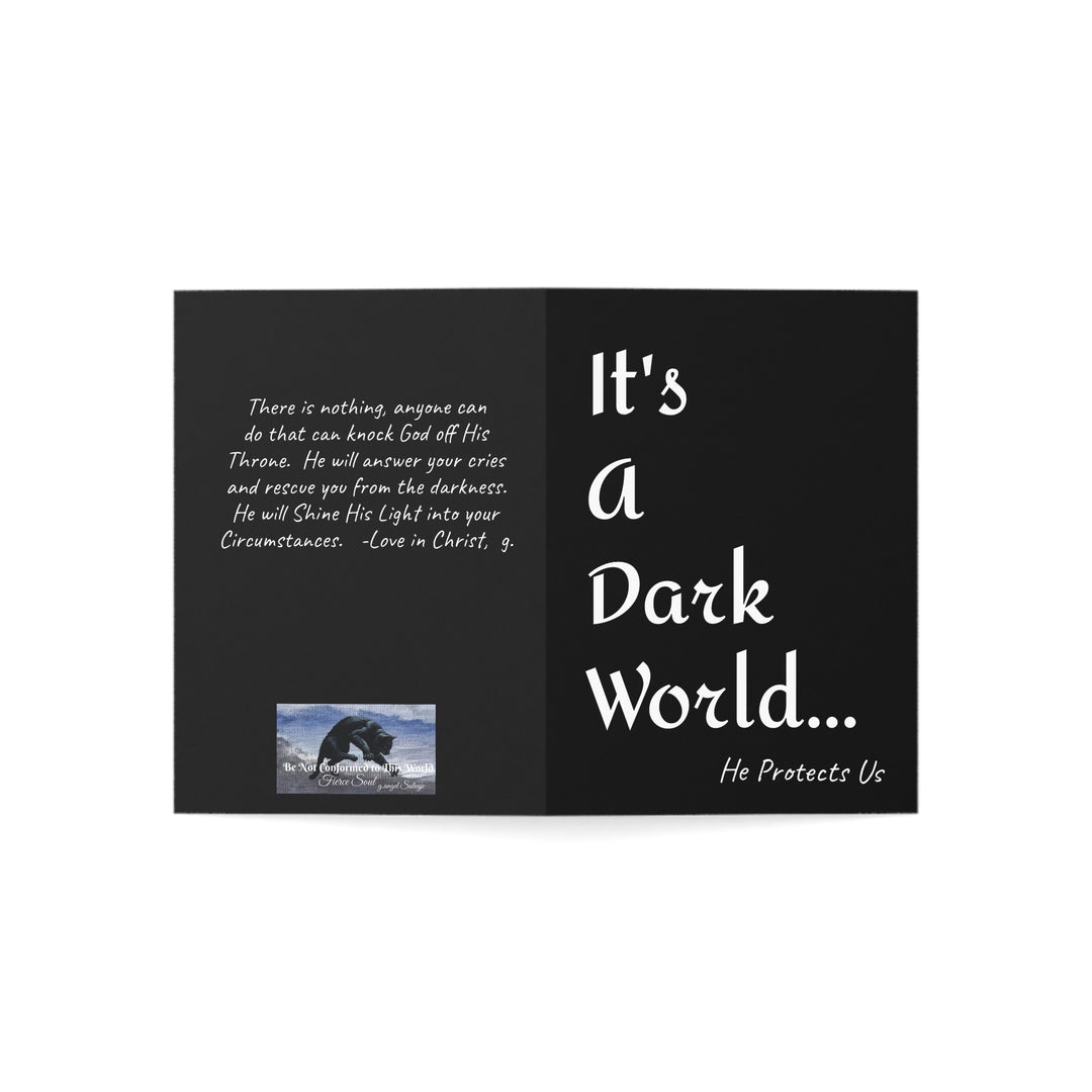 Encouragement Greeting Cards -  He Protects Us - Inspirational Set of 10, 30, or 50pcs