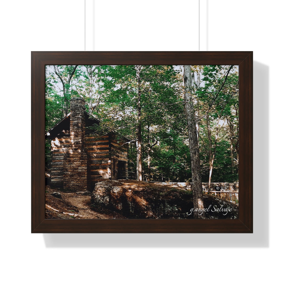 Just a Cabin in the Corner of Gloryland Framed Horizontal Poster