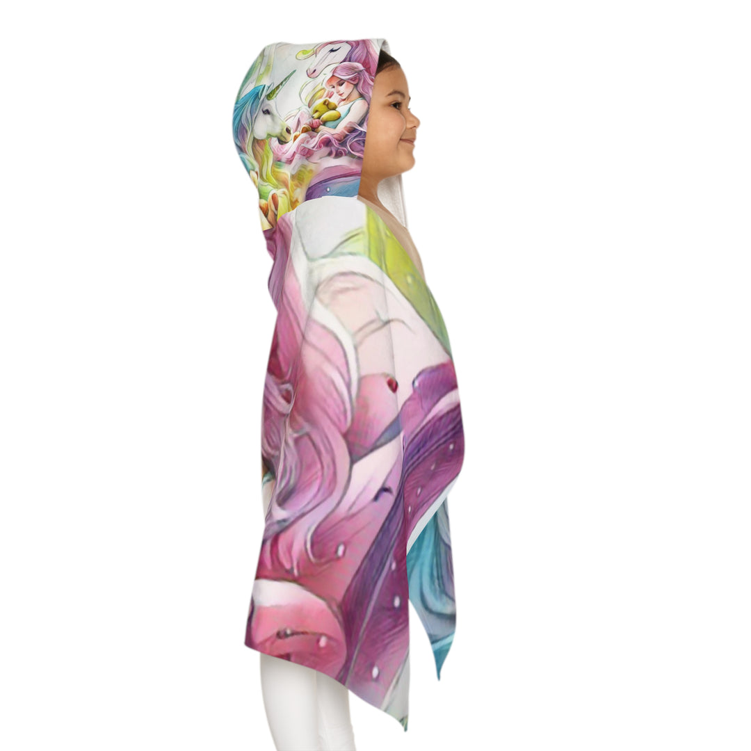 Princess and Unicorn Dreams Youth Hooded Towel