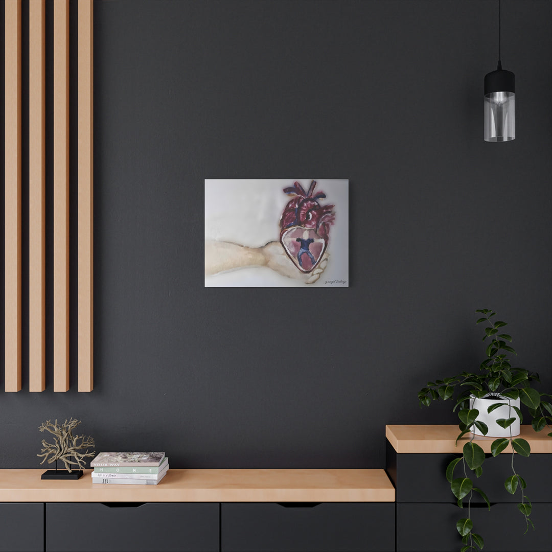 Canvas Print - Abiding Within:Extremely Whole Hearted Sleeves Painting by g angel Salvaje