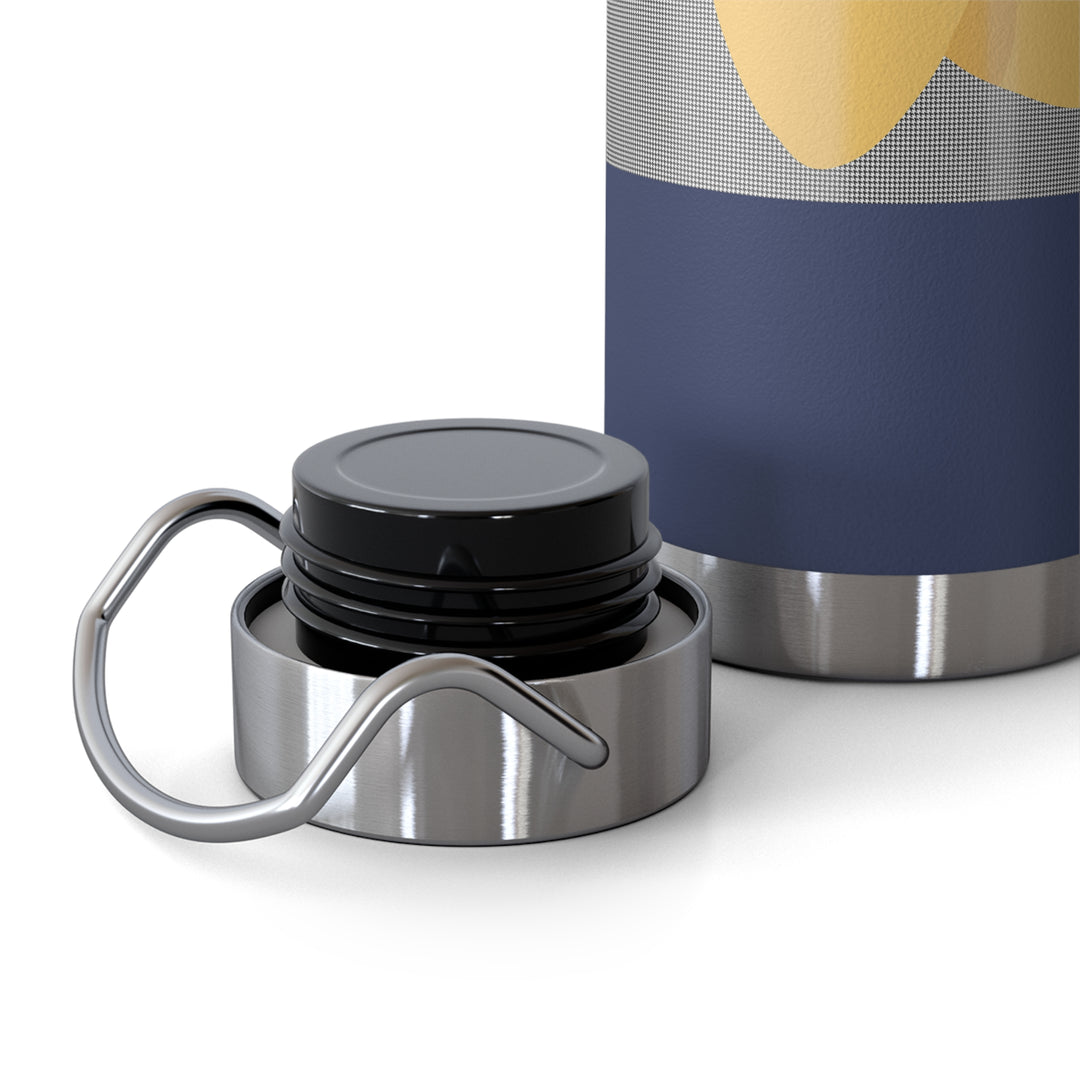 Limoncello Hounds Tooth Copper Vacuum Insulated Bottle, 22oz