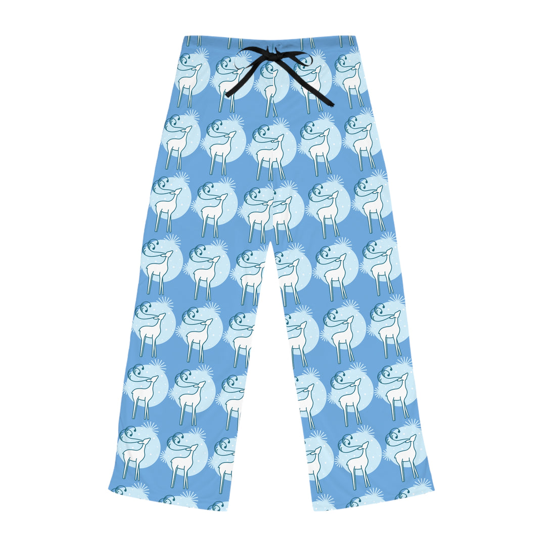 Women's Reindeer in the Snow Christmas Pajama Pants (AOP)
