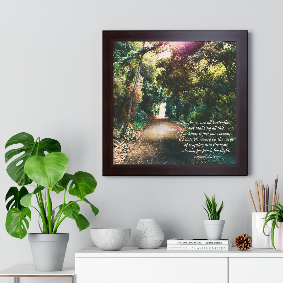 Maybe we are all Butterflies,FRAMED VERTICAL POSTER 1