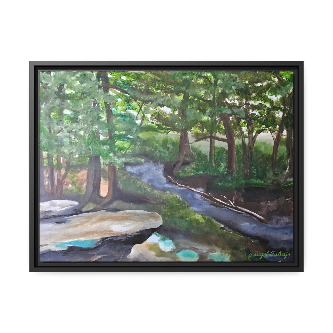 Rivers Within Matte Canvas, Black Frame