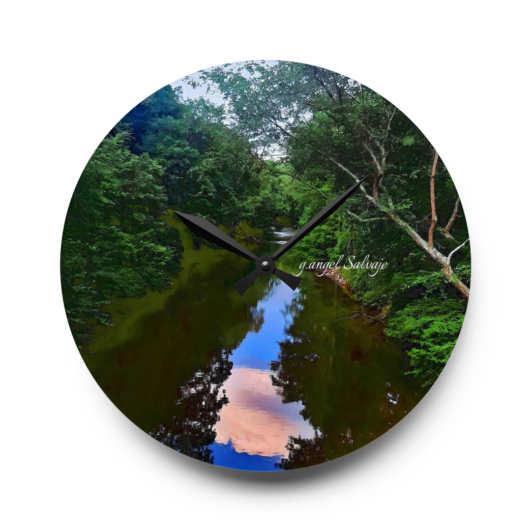 Heavenly Reflections Acrylic Wall Clock