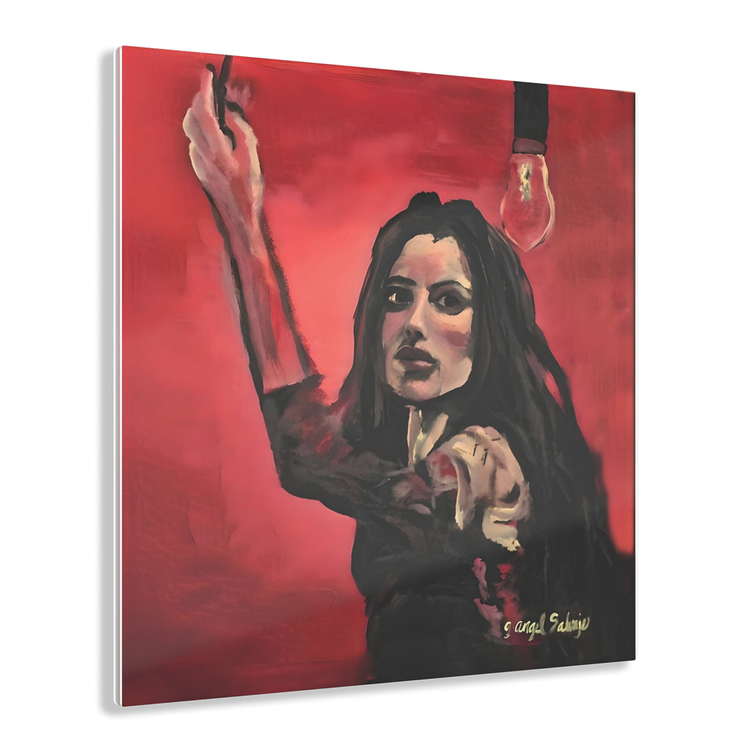 Acrylic Print - Roxanne Turn Off the Red Light, Inspired by Songs about Sex Trafficking