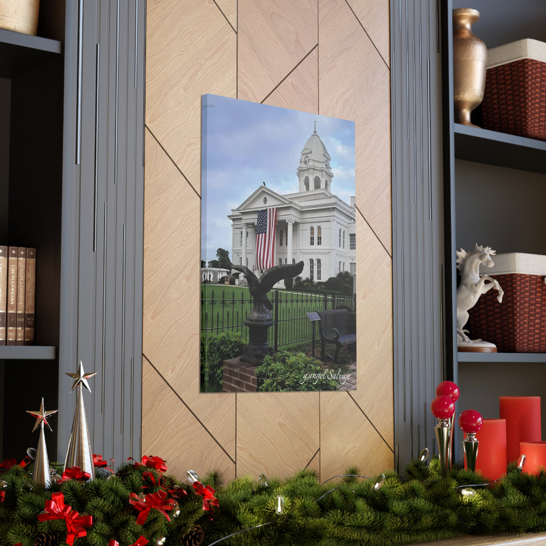 Colbert County Flag and Eagle Canvas Gallery Wraps
